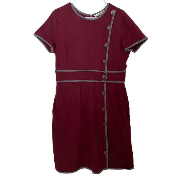 Zapell Burgandy Midi Dress - Picture 1 of 6